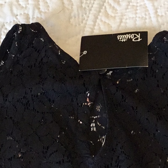 Black top w/ cold shoulders (A1414) - Picture 5 of 5